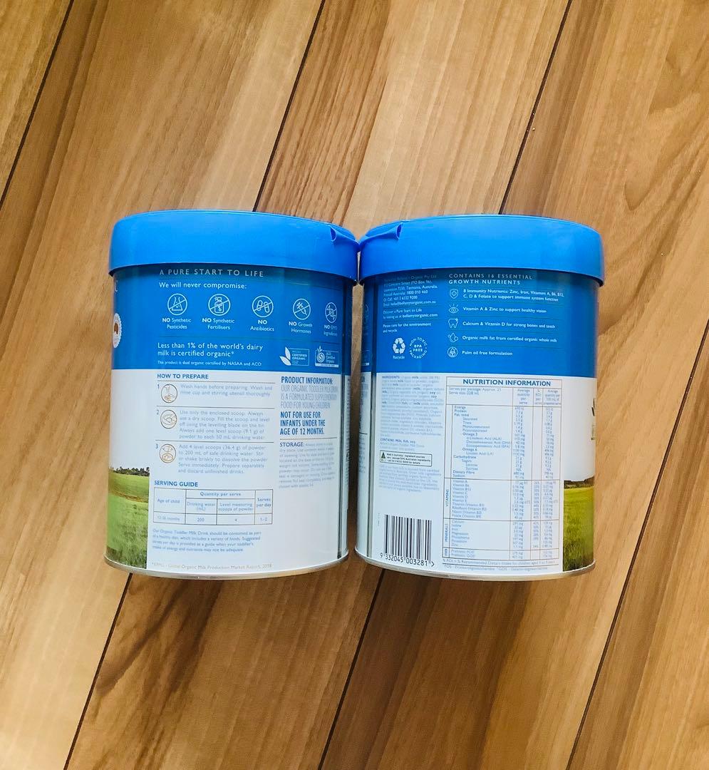 Bellamy’sベラミーズ・オーガニック牛の粉ミルク(12ヶ月〜)3缶