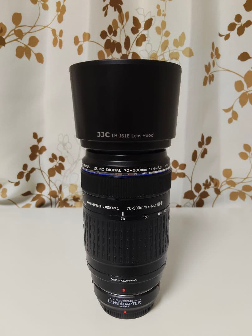 OLYMPUS 70-300mm ズームレンズ + レンズアダプター
