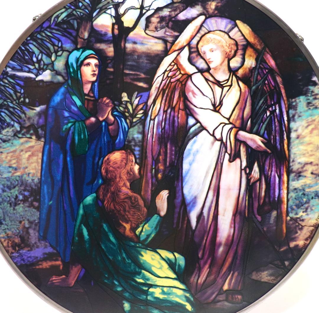 セントピーターズ教会 大型 ヴィンテージ ステンドグラス ティファニー・スタジオ