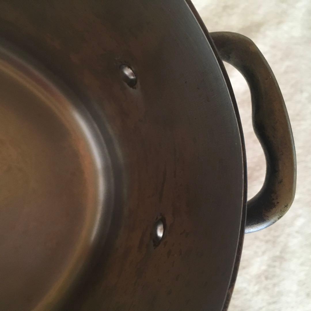 銅鍋 フランス製 Mauviel ムヴィエール オーバル　ステンレス張り