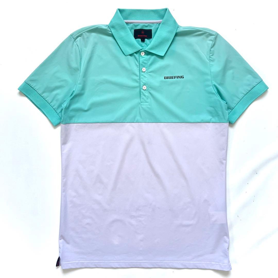 BRIEFING ブリーフィング　バイカラー　ポロシャツ　ゴルフ　メンズ　半袖