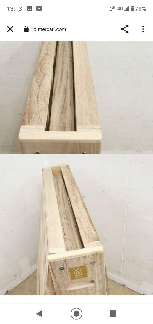 【桐らくねプレミアム】折り畳みベッド・総桐・シングルサイズ・日本製・折りたたみ