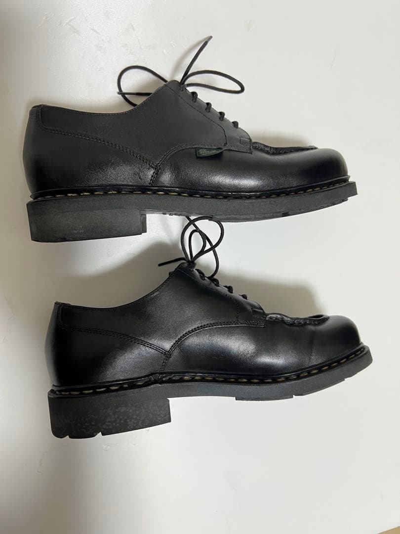 パラブーツ シャンボード Uチップ 革靴 ブラック