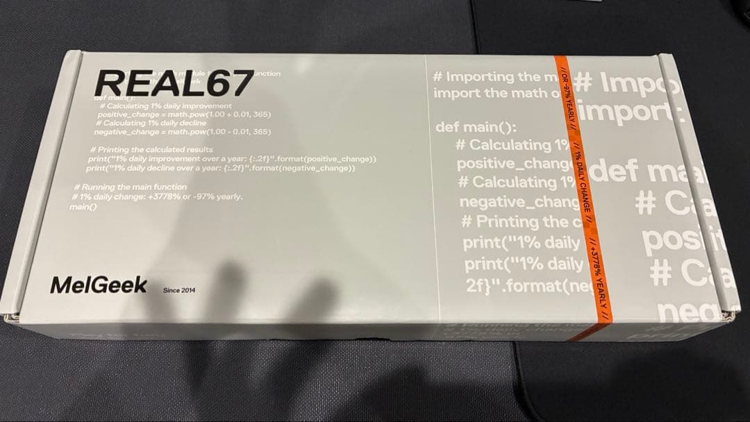 キーボード MelGeek REAL67 Calcium Transparent Gray