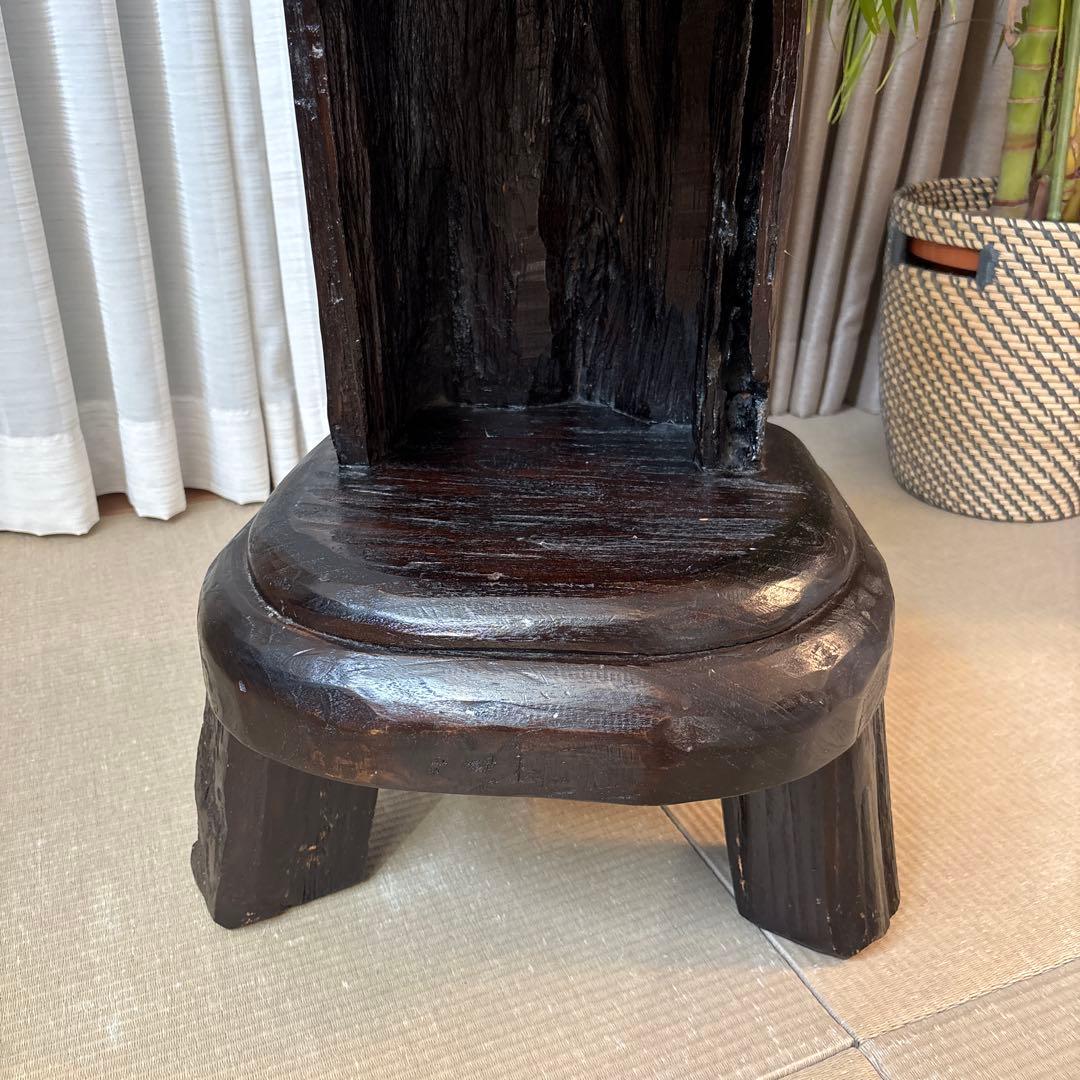 KAJA 木製ラック 4段 ダークブラウン