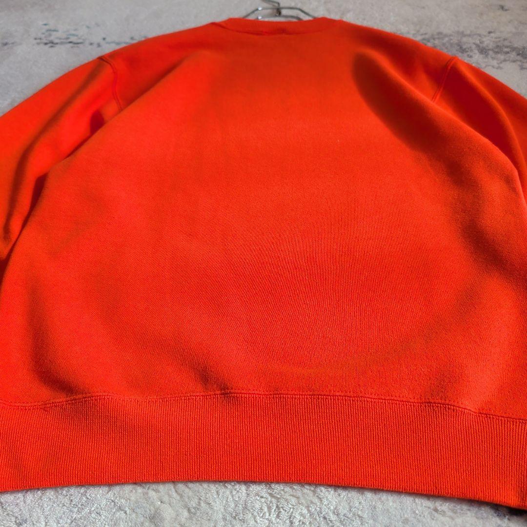 90s USA製 RUSSELL ATHLETIC 無地 スウェット オレンジ