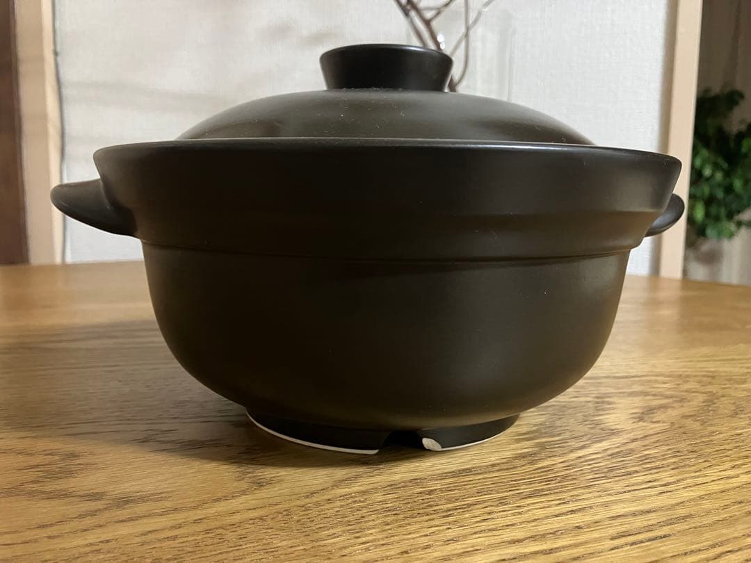 磁性鍋（電子レンジ専用調理鍋）　両手鍋　Mサイズ　※ハンドブック付