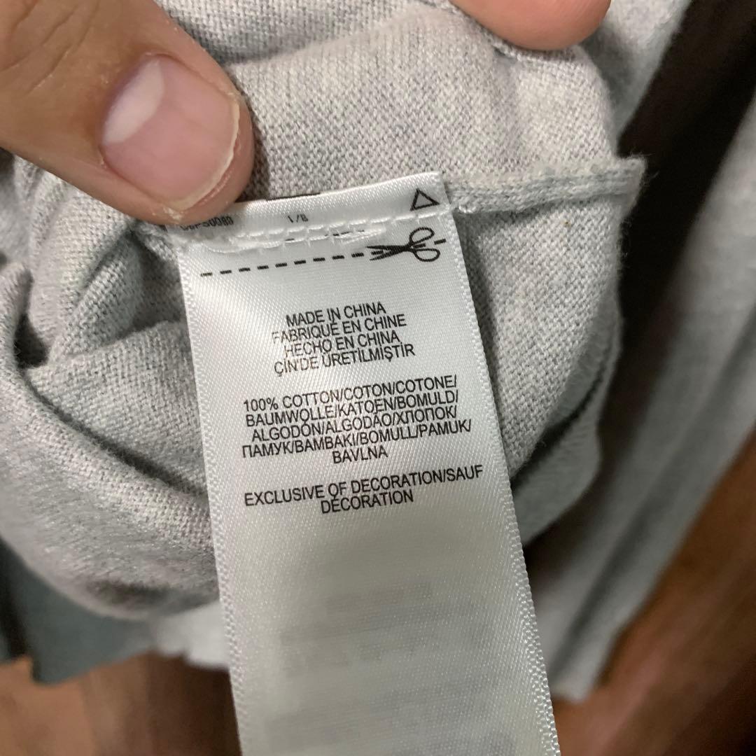 ラルフローレン　ピマコットン　薄手　セーター　グレー