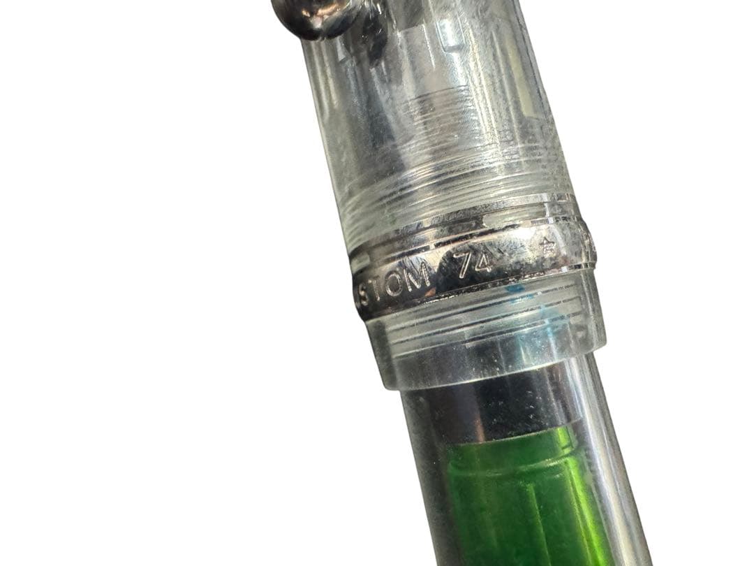 希少モデル パイロット カスタム74 万年筆 14K　透明ブラック