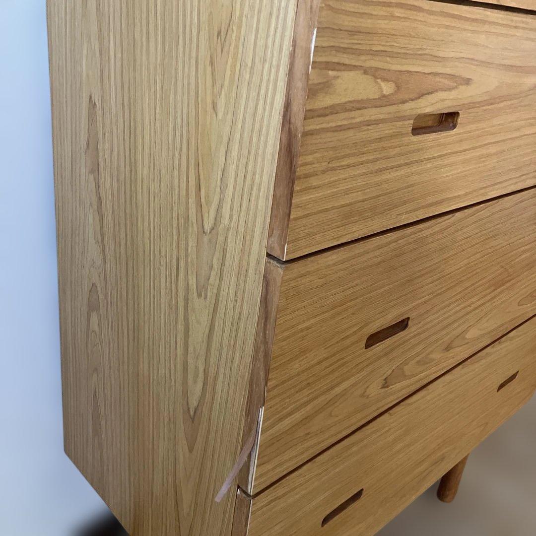 北欧スタイル　5段 チェスト タンス