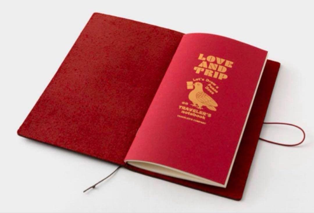 新品 レギュラーサイズ トラベラーズノート LOVE AND TRIP レッド