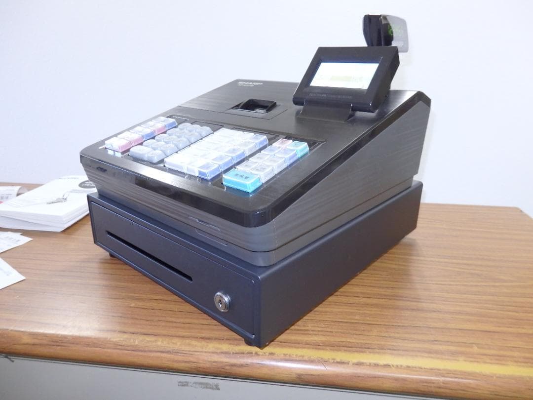 6121 美品 設定無料 22年製 シャープ XE-A207B-B レジスター