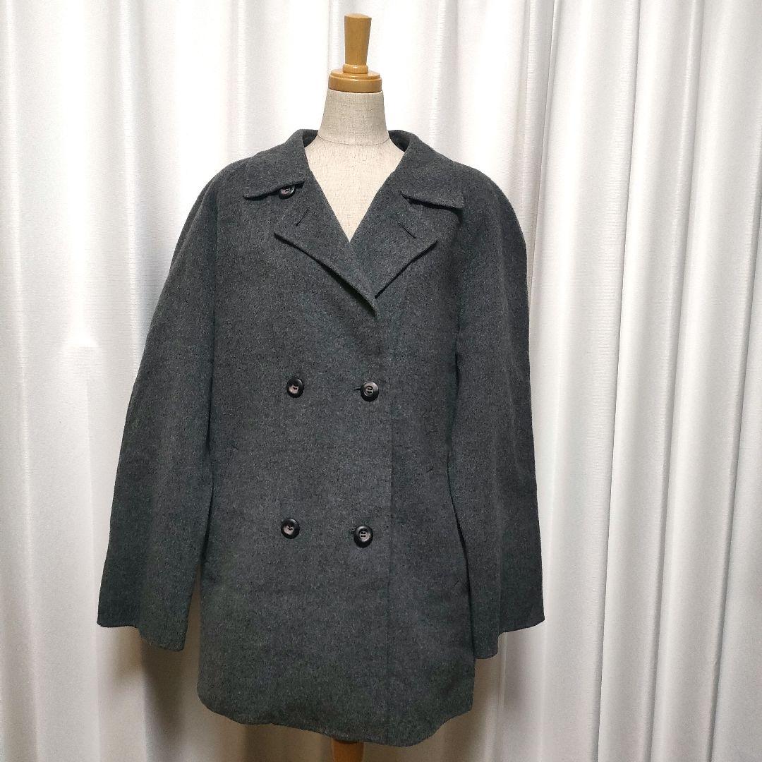 希少 Burberrys バーバリー カシミヤ ウール ダブルフェイスコート