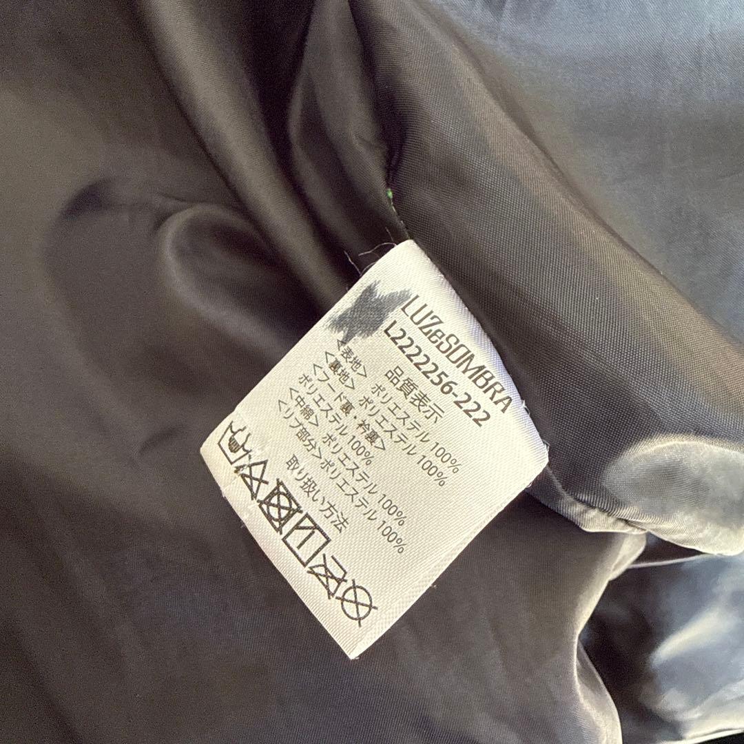 Luz フード付きベンチコート 黒　クリーニング済