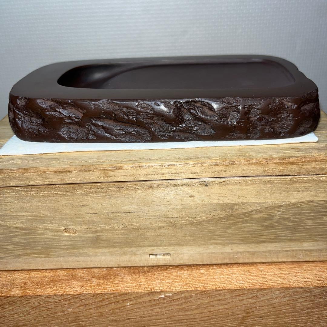 ⭕️赤間硯　名工　堀尾卓司　野面硯　お手頃　女性好みの品