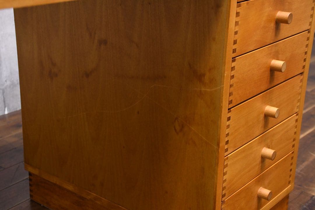 EBC2 イクスス ikususu 片袖デスク アルダー材無垢 書斎デスク