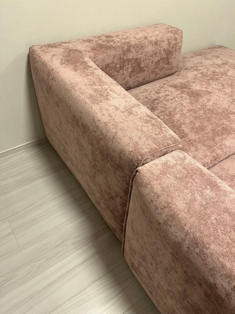 Francfranc メーネ ピンク ソファR カウチR ②