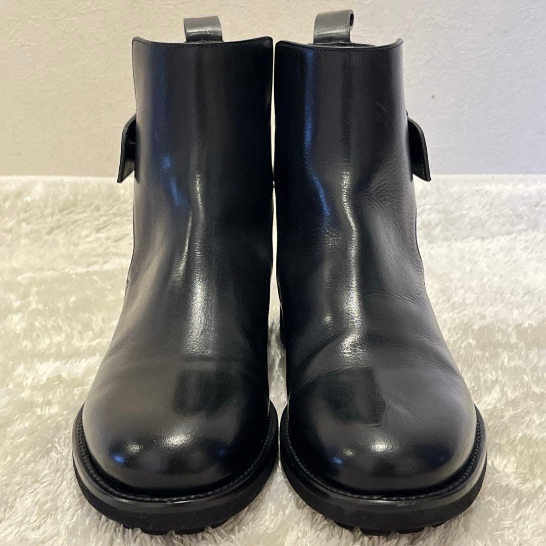 マーガレットハウエル　LEATHER STUD STRAP BOOT レザー