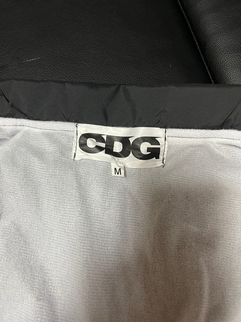 CDG ブラック ナイロンジャケット M