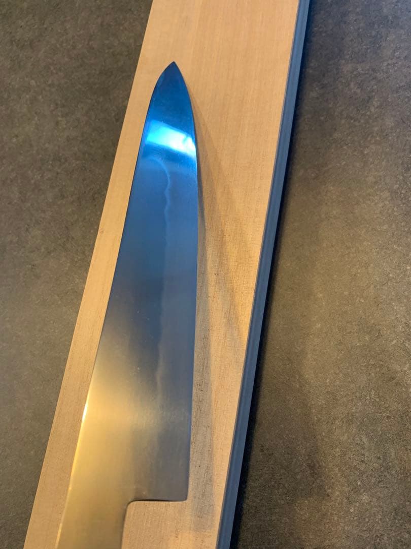 玄海正国　筋引牛刀　7.5寸　白紙2号　本焼　保証書付き