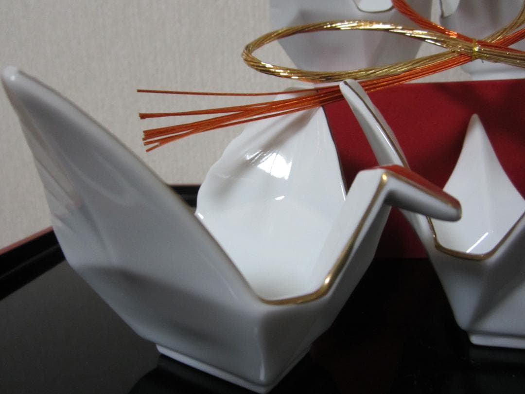 迎春◆お正月の器◆伝統工芸 有田焼◆料亭の器◆白磁製 鶴５客◆ 小鉢、小付、向付