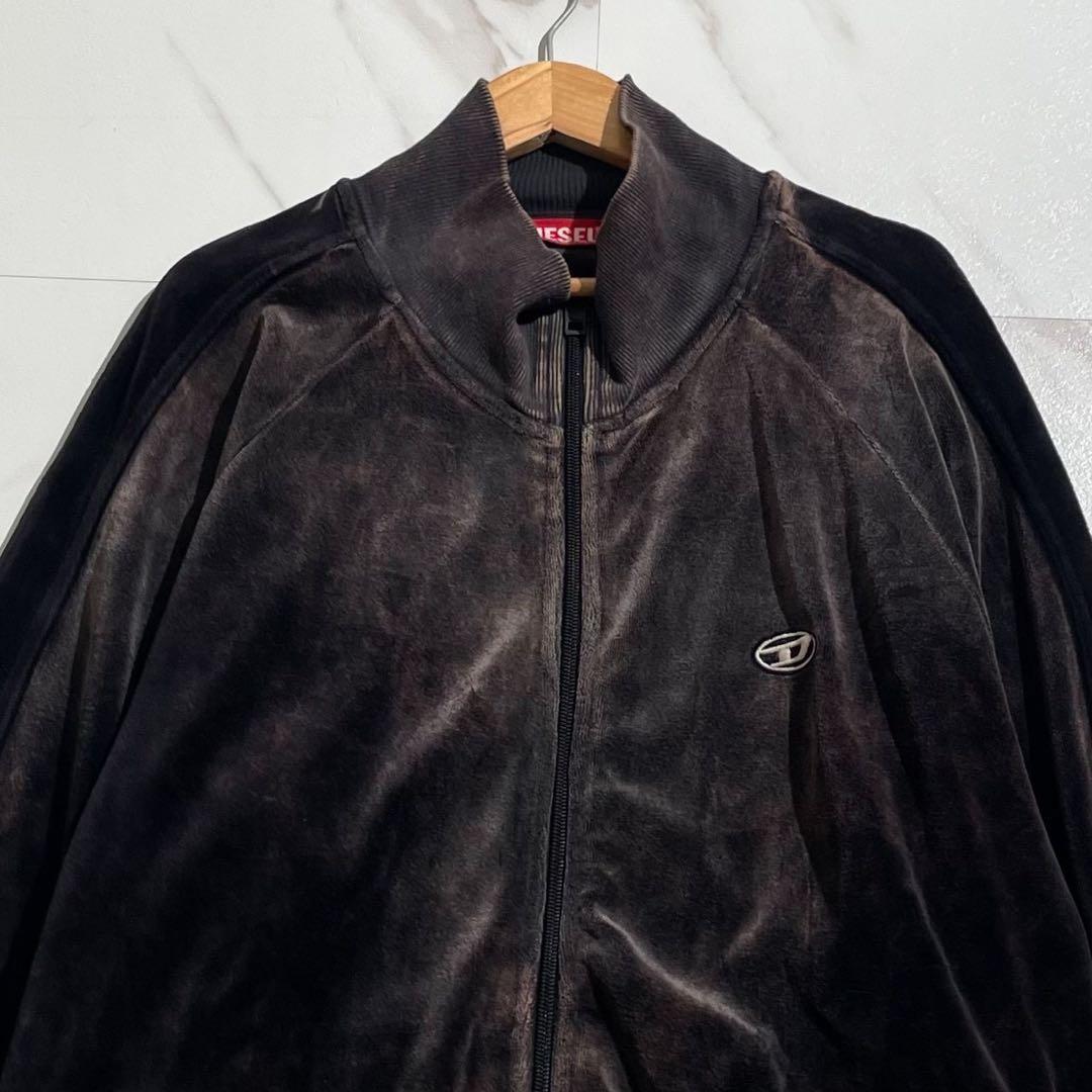 美品 23AW✨DIESEL S-RABAND ベロア トラックジャケット