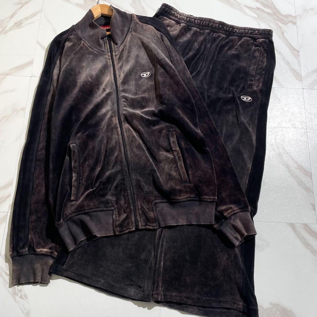 美品 23AW✨DIESEL S-RABAND ベロア トラックジャケット