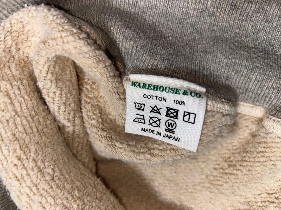 ウェアハウス　スウェット　染み込み