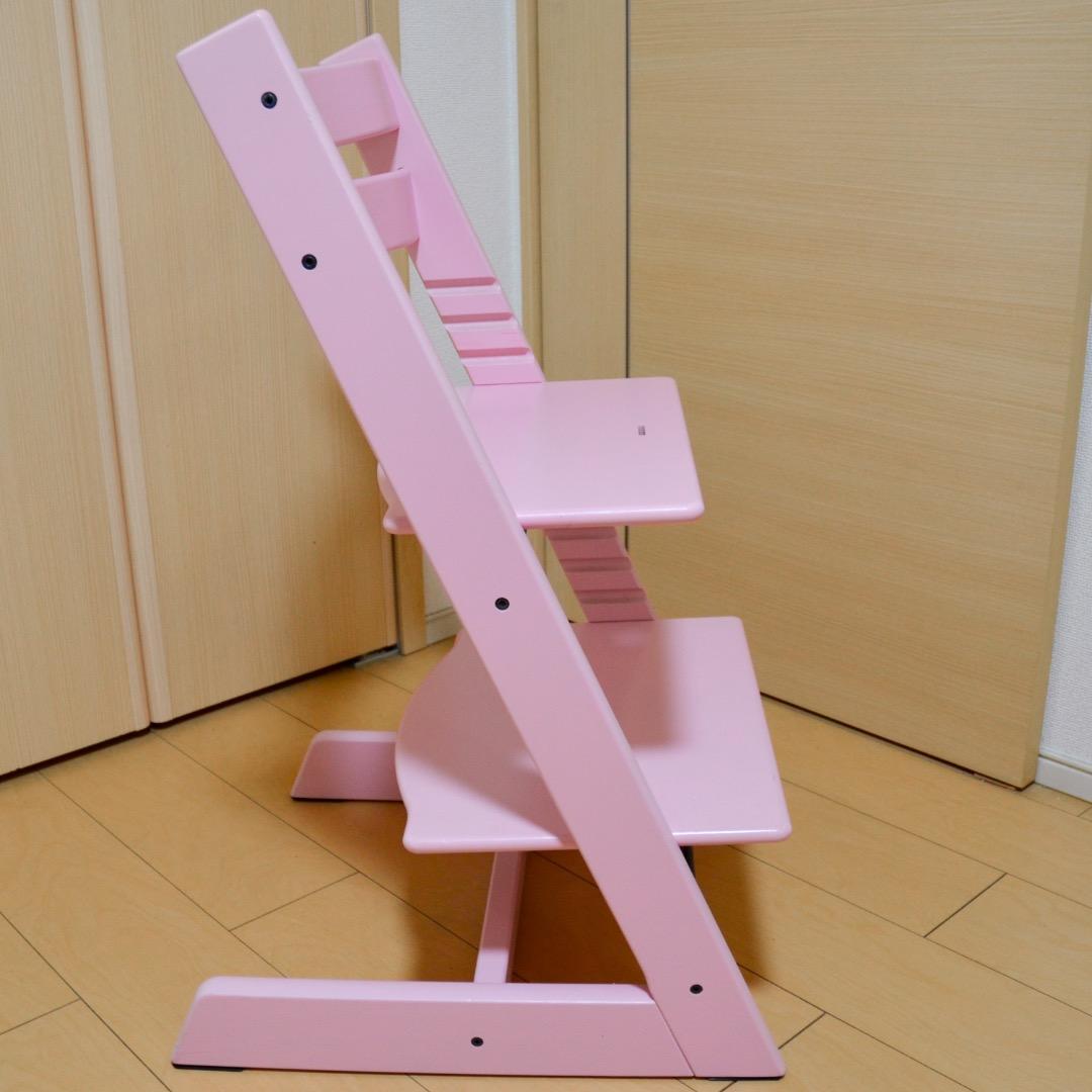 I♡【美品】Stokke ストッケ Tripp Trapp 人気色ピンク