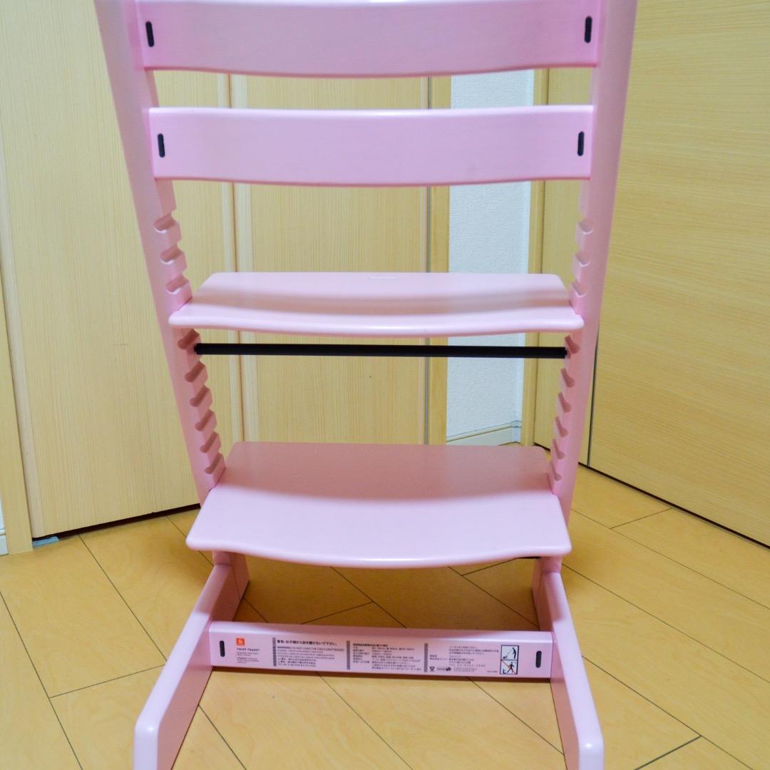 I♡【美品】Stokke ストッケ Tripp Trapp 人気色ピンク