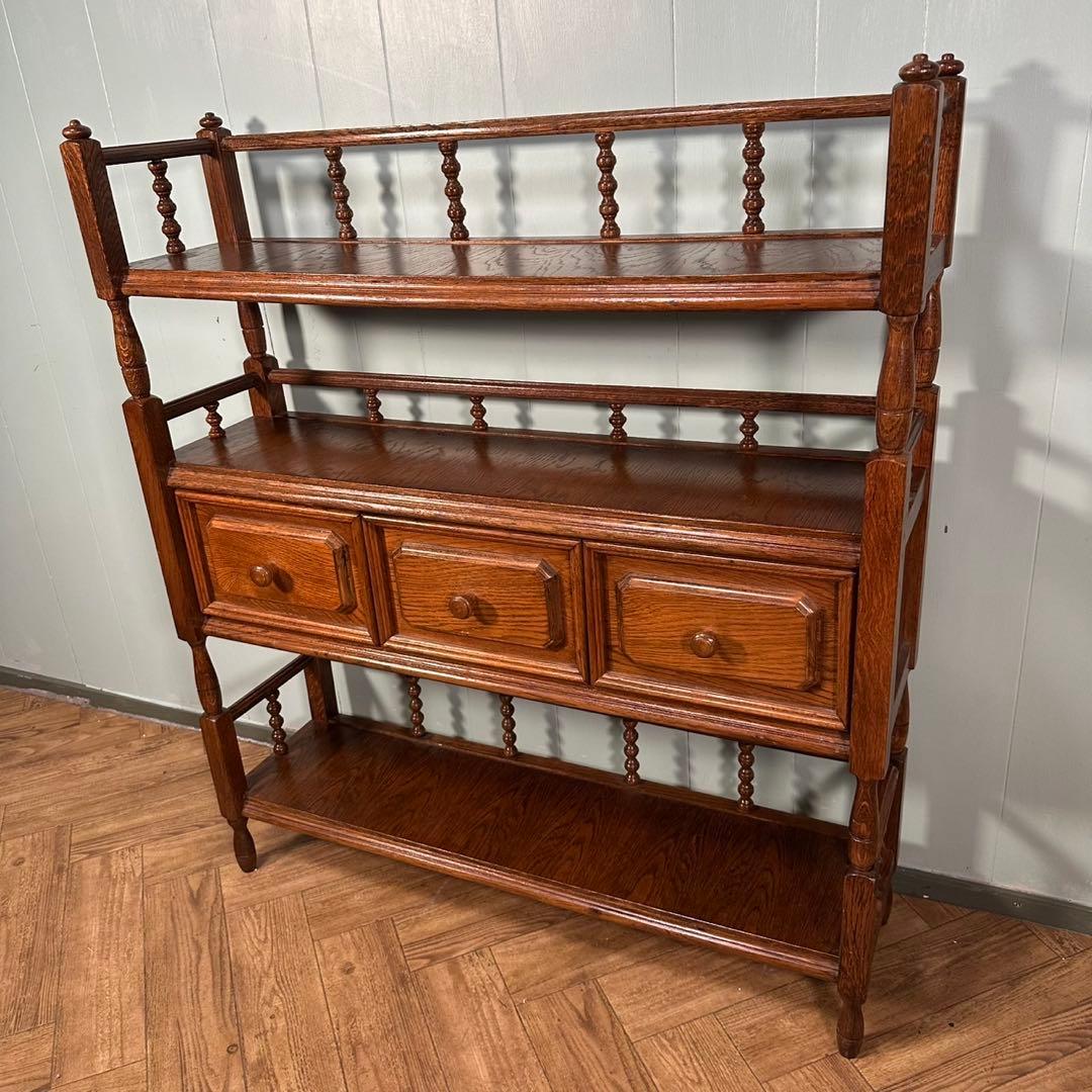 英国ヴィンテージ 飾り棚 カップボード シェルフ