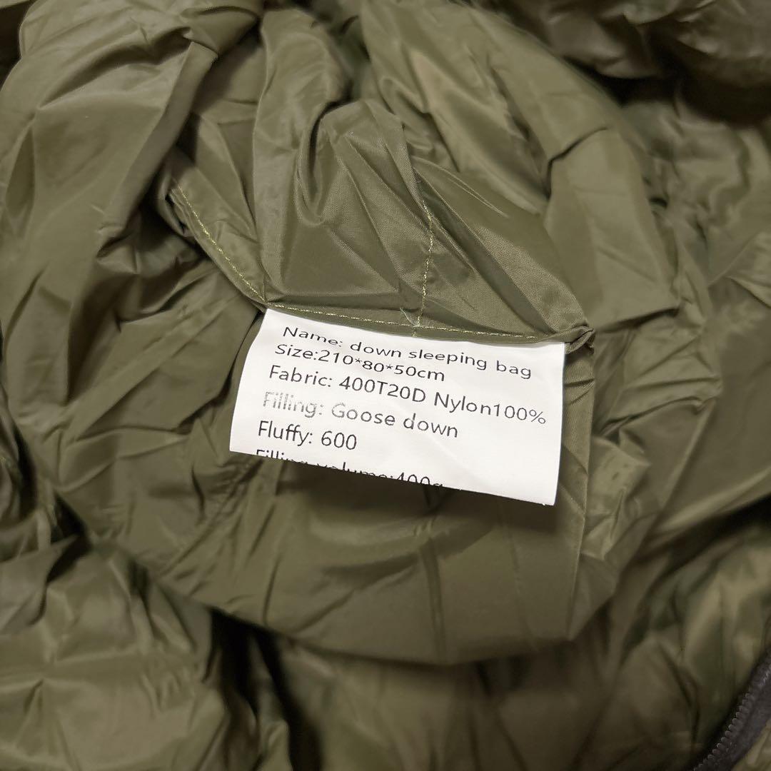 キャンプグリーブ 国内ブランド ダウンシュラフ 秋冬春用 寝袋 ダウン マミー型
