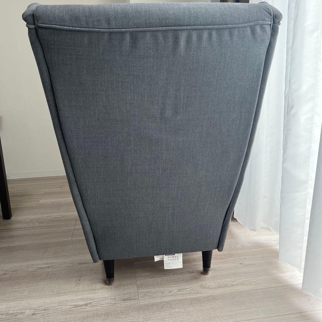 IKEA STRANDMON ストランドモン ウィングチェア, ダークグレー