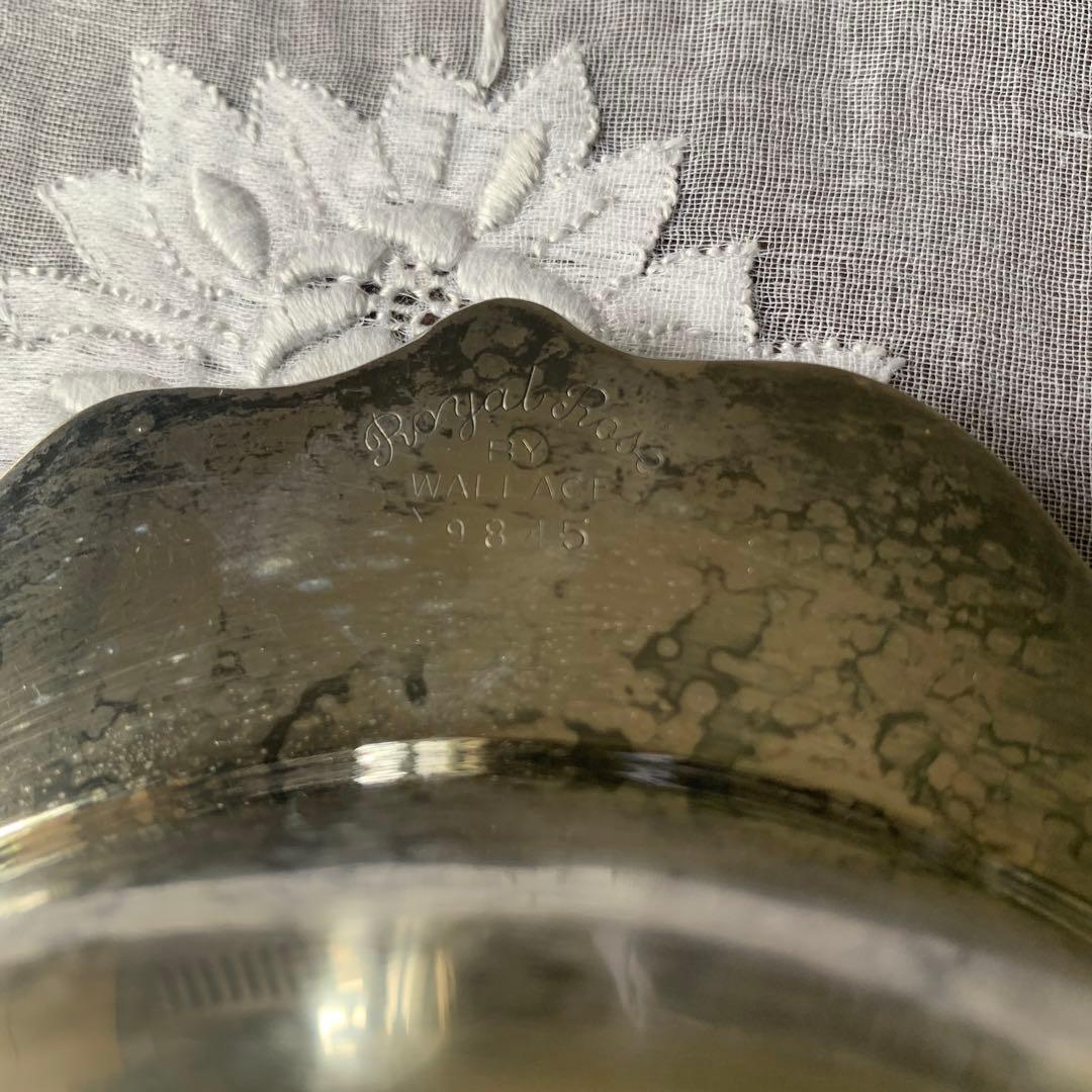 ヴィンテージ　WALLACE ウォレス　シルバープレート　銀のトレイ