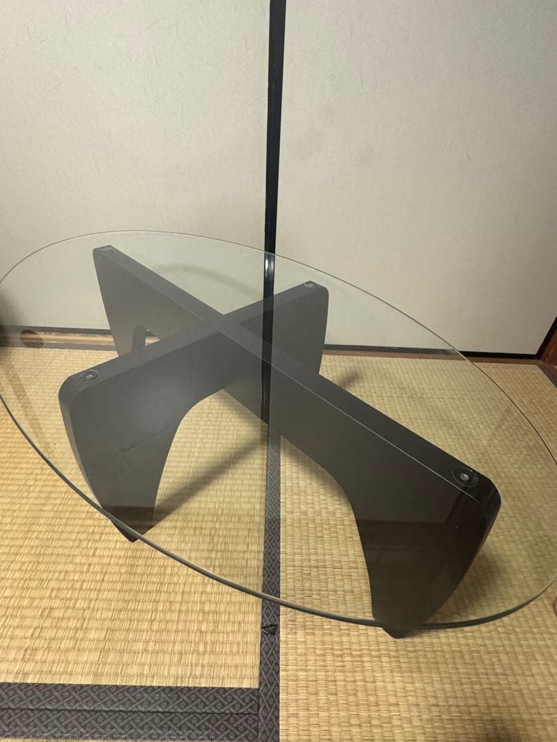 ガラステーブル 2way コーヒーテーブル ローテーブル