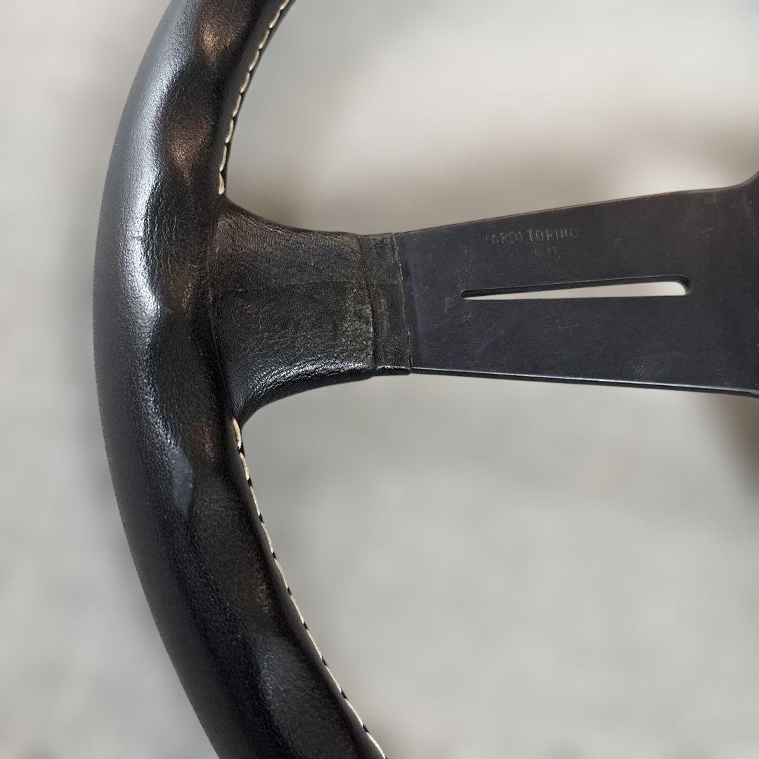 当時物 NARDY ナルディ レザーステアリング 現物のみ