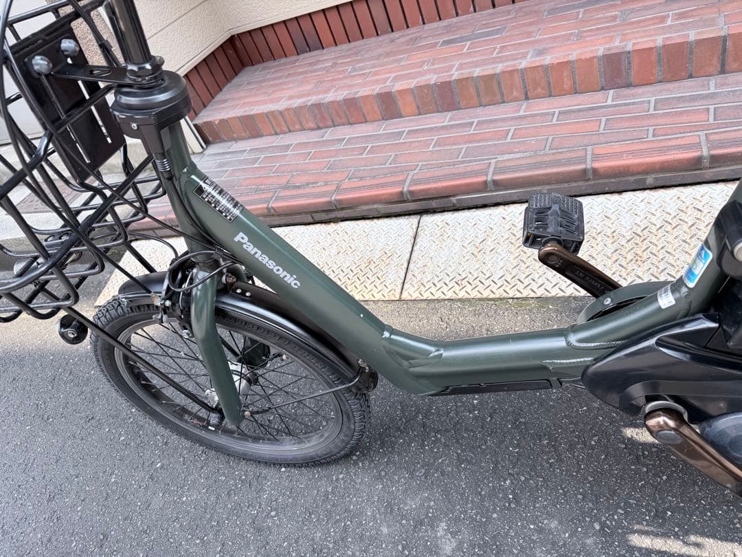 大阪府　子供乗せ　パナソニック 電動アシスト自転車 チャイルドシート付き グレー