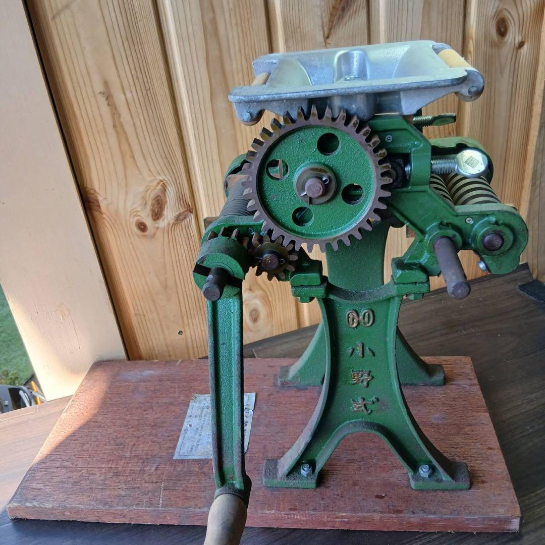 【動作良好】小野式製麺機 2型両刃 手動製麺機 ラーメン・うどん・そば