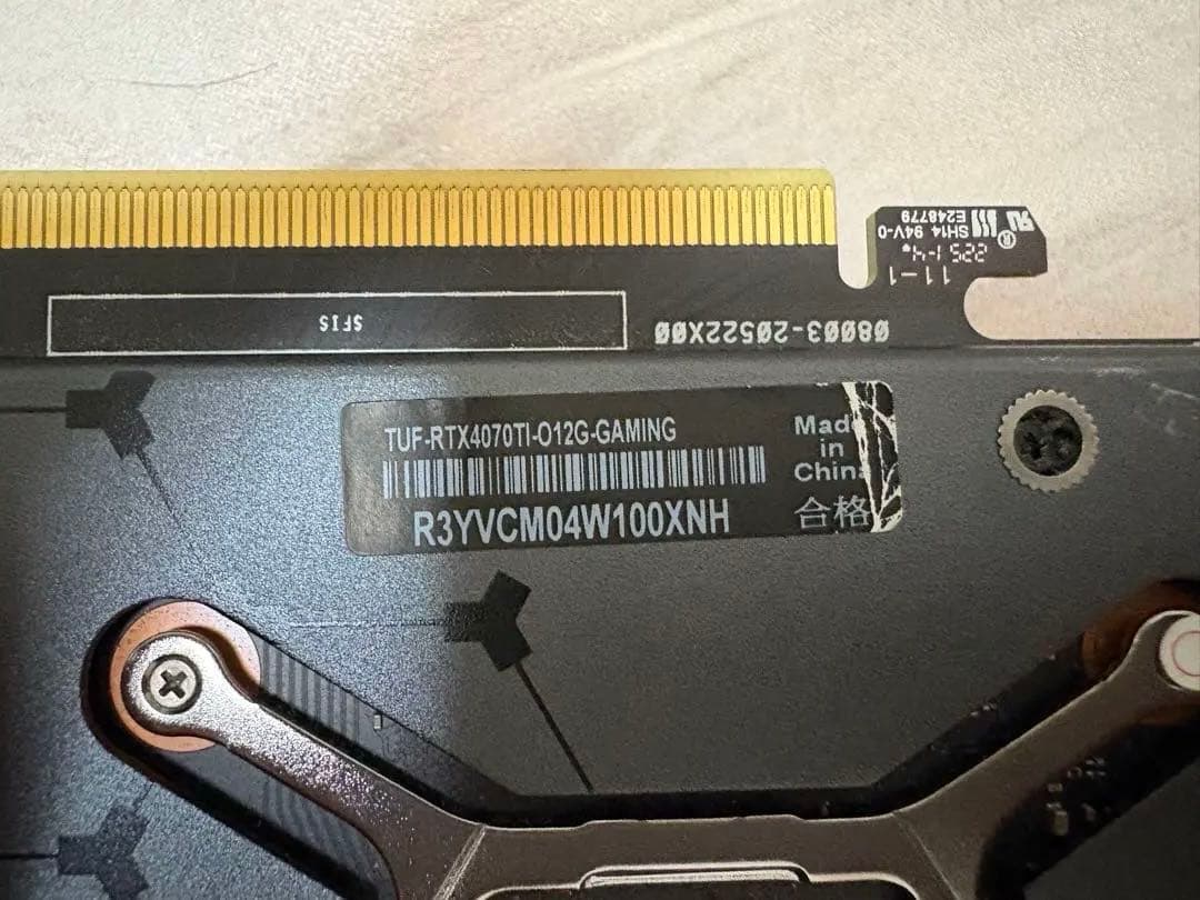 ASUS RTX4070Ti 搭載ビデオカード OC edition 12GB