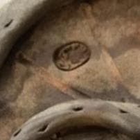 万古焼　蓮葉形丼　鴫図器　共箱　明治