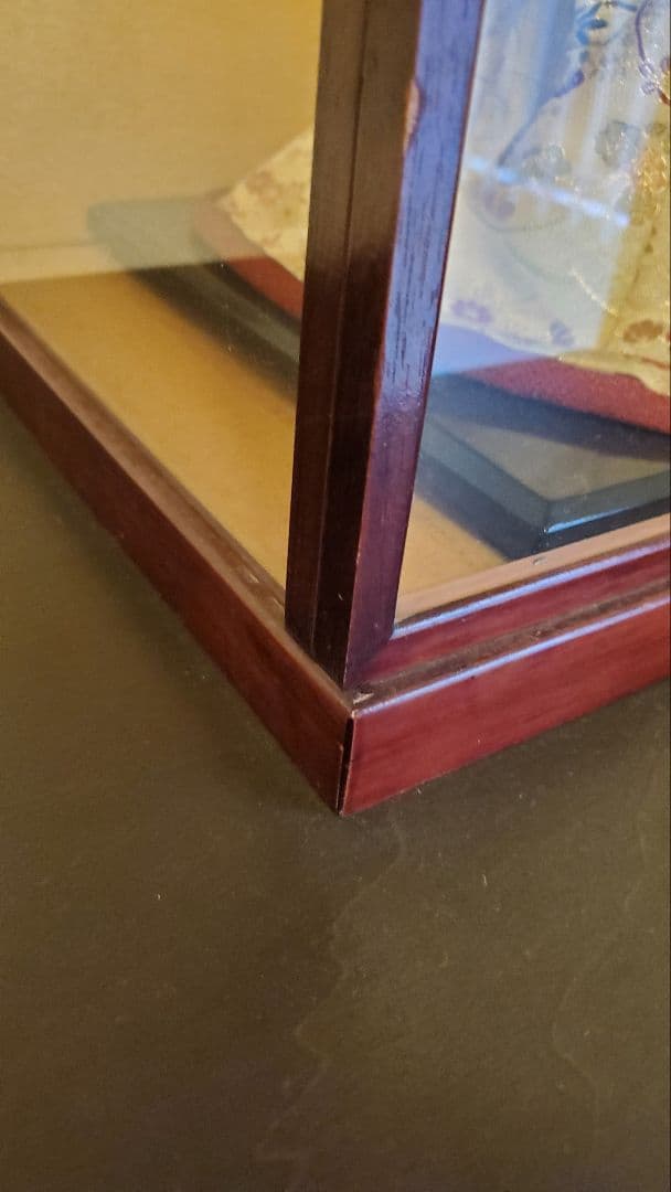 日本人形 舞妓 芸者 伝統工芸品 松寿 絹の着物 扇子 高さ50cm