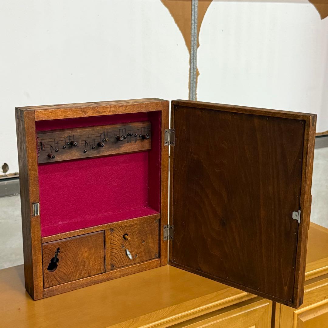 H15K57 木製キーボックス オルゴール付き