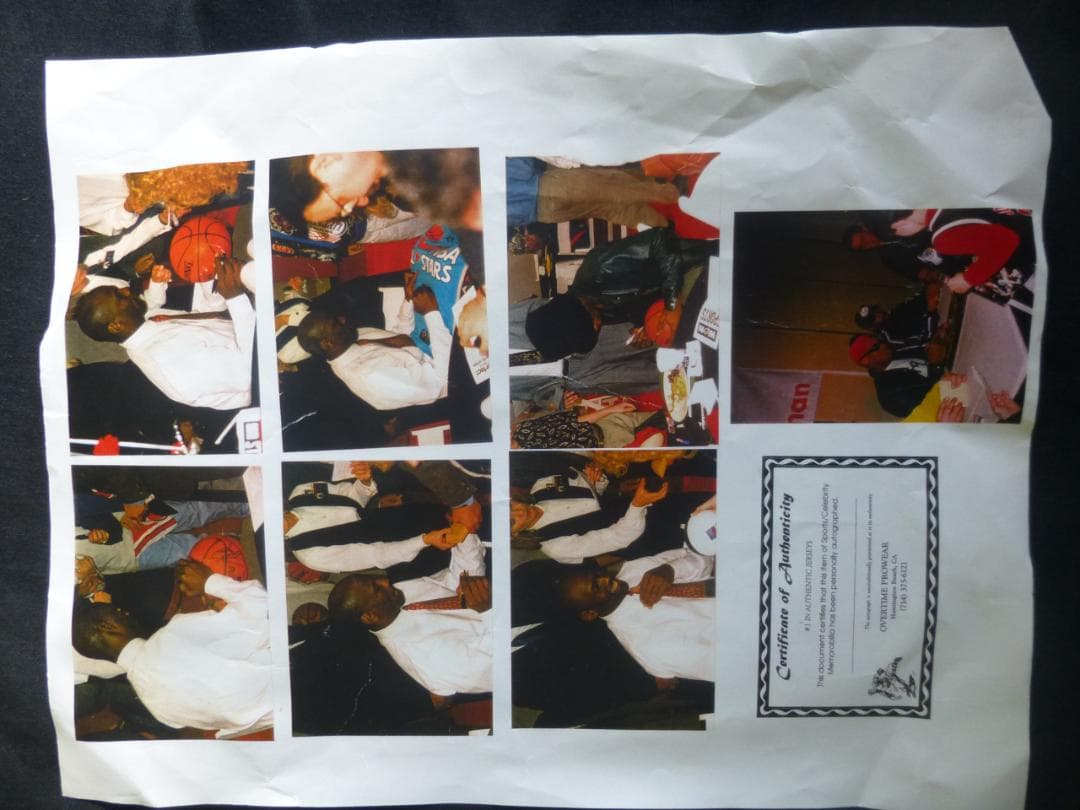 保証書付き　直筆サイン入りマイケルジョーダンレプリカユニフォーム