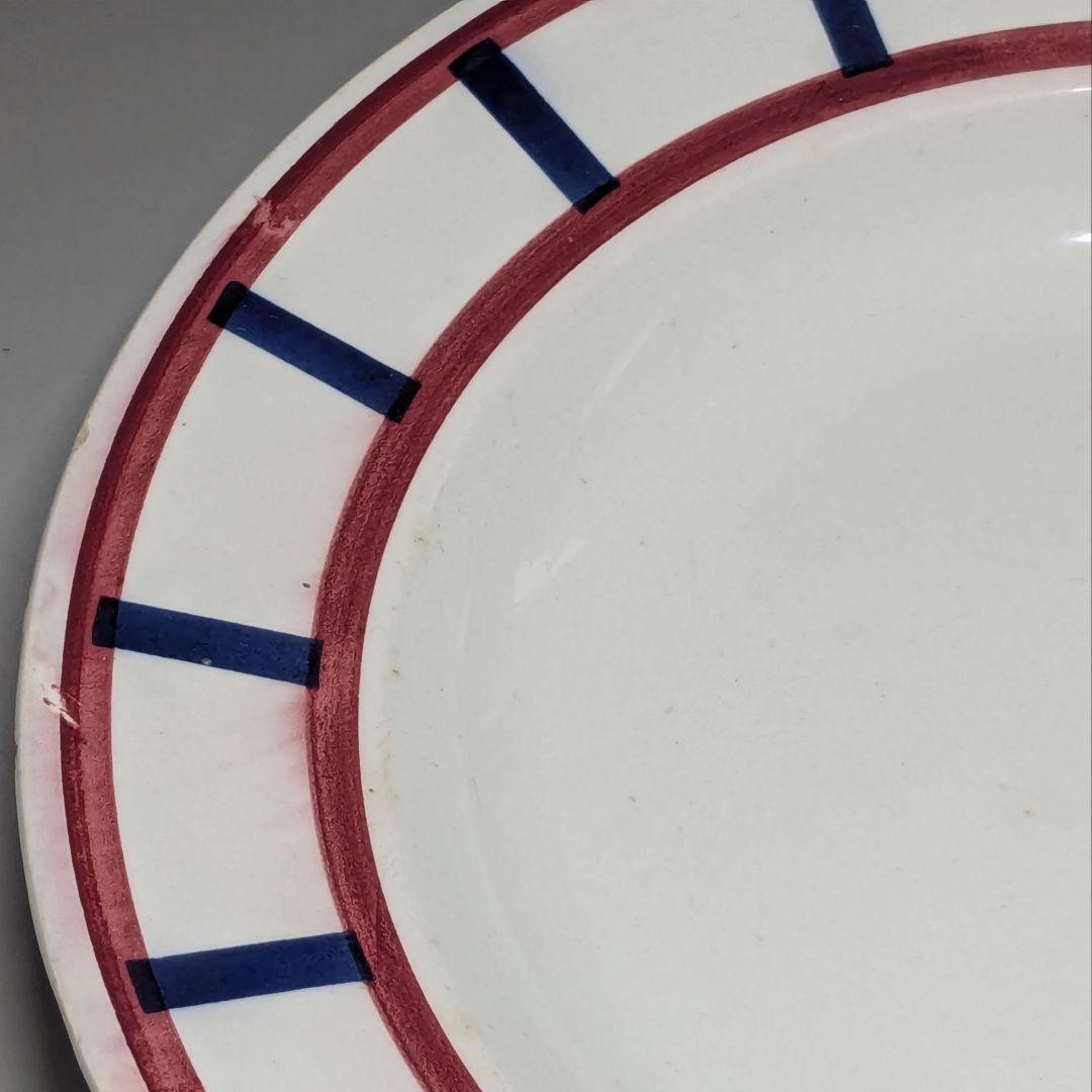 フランス　クレイユモントローBearnバスク柄プレート平皿