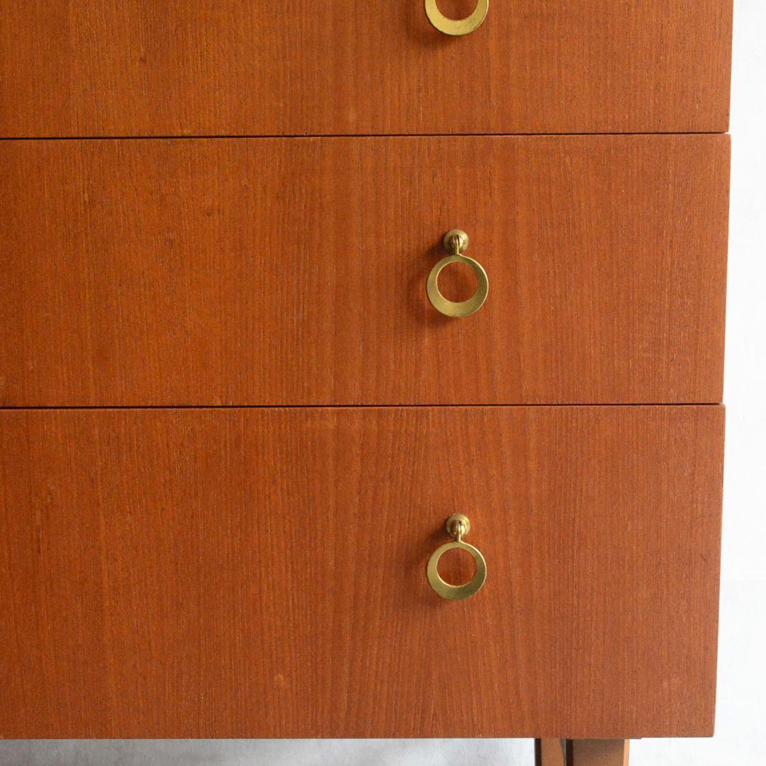 イギリスヴィンテージ ミッドセンチュリー チーク 5段チェスト 北欧家具 タンス