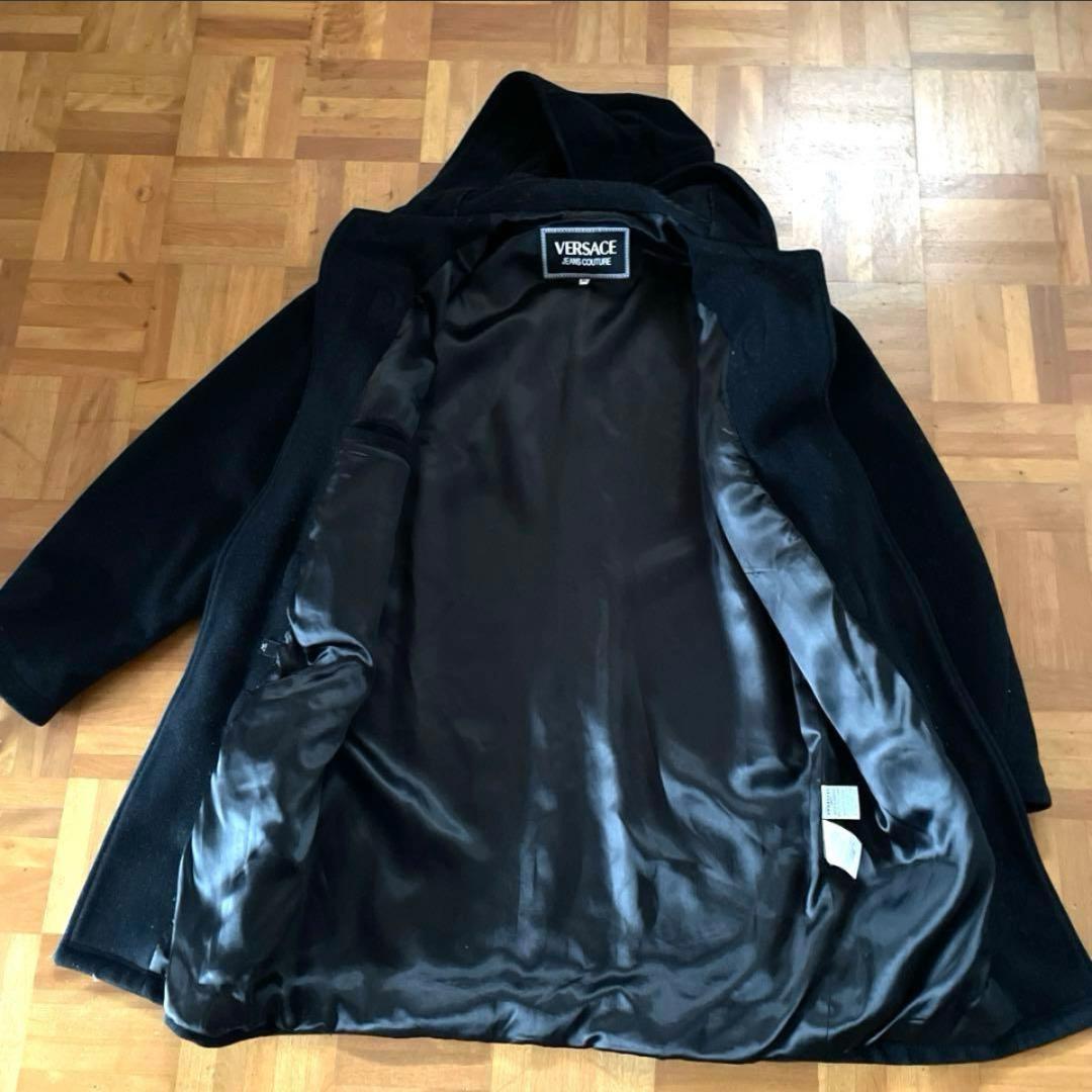 VERSACE JEANS COUTURE ヴィンテージ　ダッフルコート M 黒