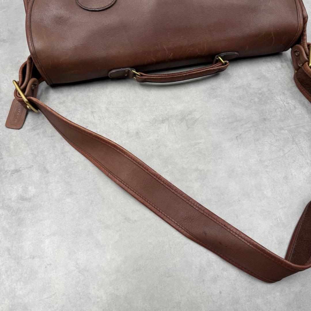 コーチ メトロポリタン ビジネスバッグ ブラウン レザー ターンロック