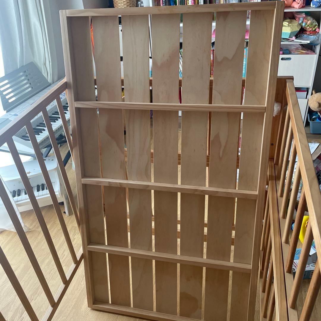 ベビーベッド トール　Wオープン　大和屋 ナチュラル yamatoya