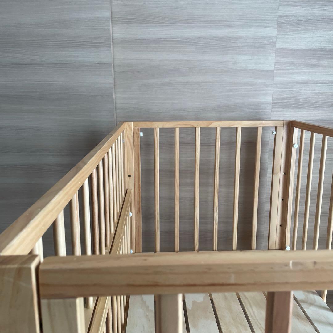 ベビーベッド トール　Wオープン　大和屋 ナチュラル yamatoya