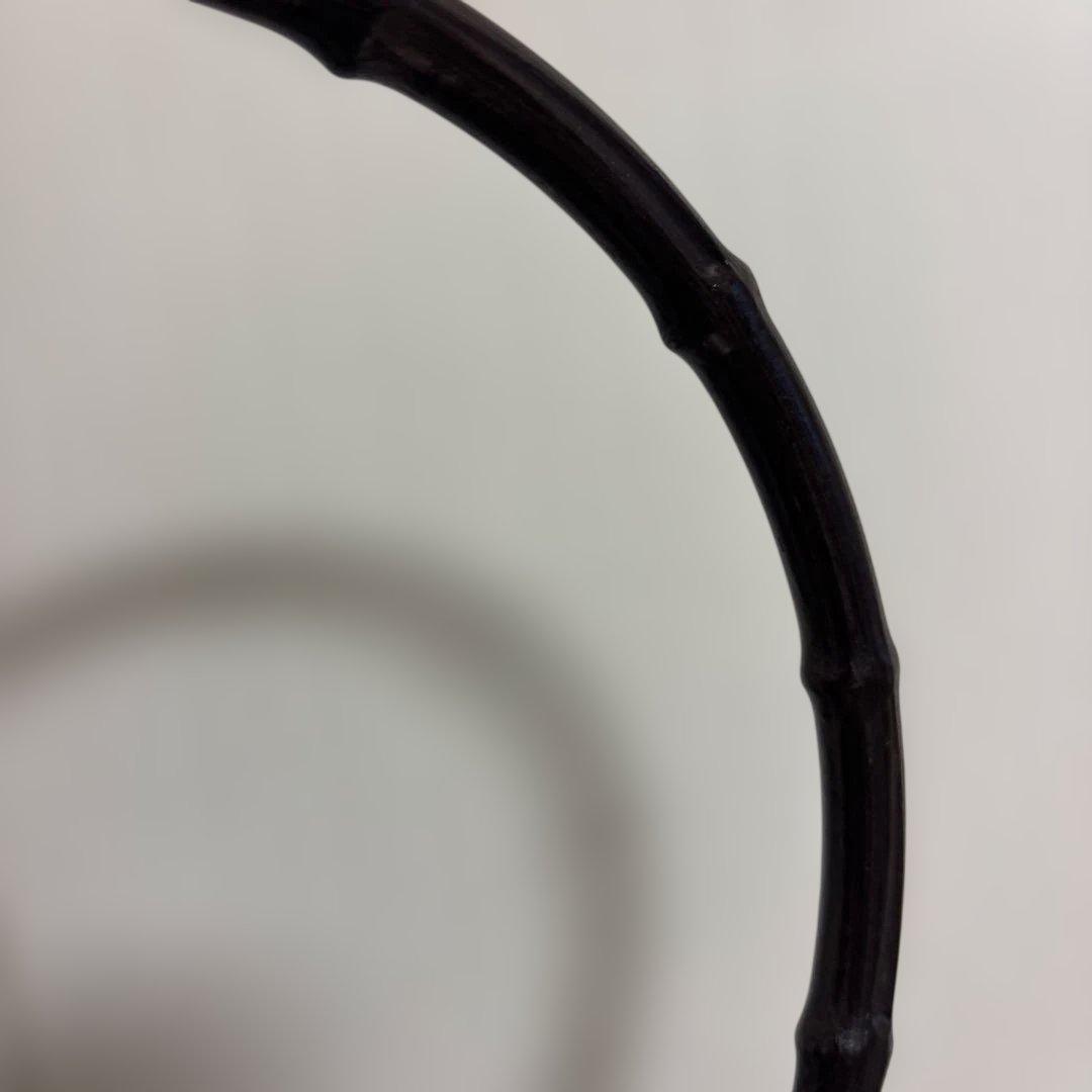 GUCCI 濃茶　バックスキン　バンブーバッグ